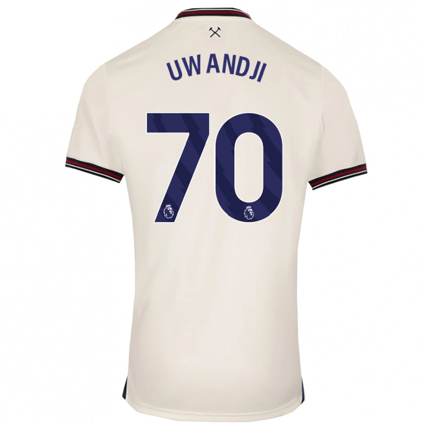 Danxen Damen Blaise Uwandji #70 Creme Weiß Auswärtstrikot Trikot 2025/26 T-Shirt