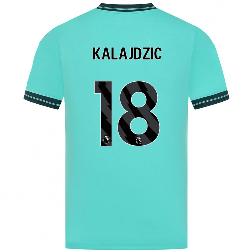 Danxen Damen Sasa Kalajdzic #18 Himmelblau Grün Auswärtstrikot Trikot 2025/26 T-Shirt
