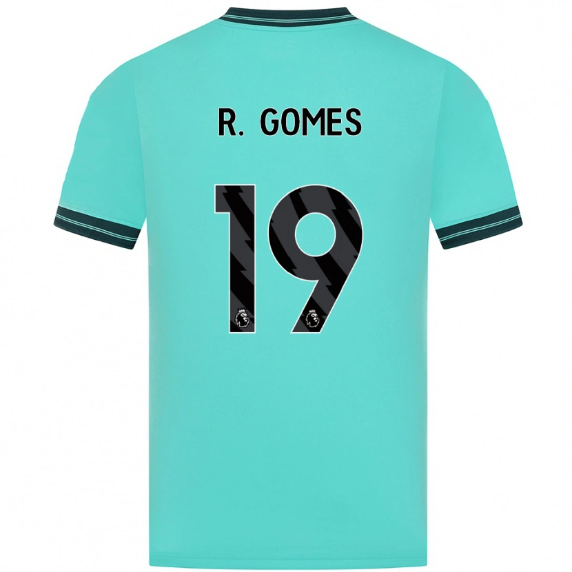 Danxen Damen Rodrigo Gomes #19 Himmelblau Grün Auswärtstrikot Trikot 2025/26 T-Shirt