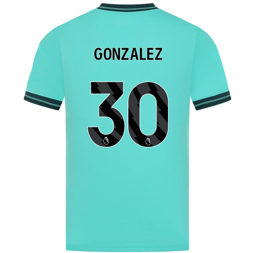 Danxen Damen Enso González #30 Himmelblau Grün Auswärtstrikot Trikot 2025/26 T-Shirt