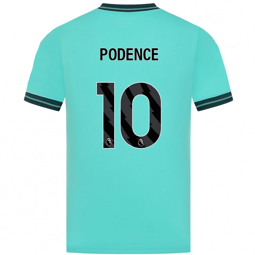 Danxen Damen Daniel Podence #10 Himmelblau Grün Auswärtstrikot Trikot 2025/26 T-Shirt