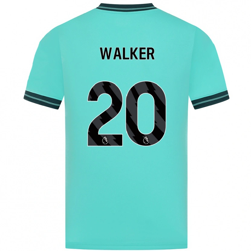 Danxen Damen Lowri Walker #20 Himmelblau Grün Auswärtstrikot Trikot 2025/26 T-Shirt