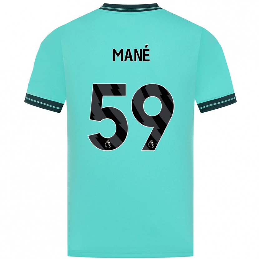 Danxen Damen Mateus Mané #59 Himmelblau Grün Auswärtstrikot Trikot 2025/26 T-Shirt