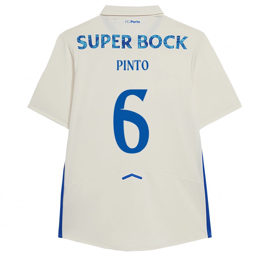 Danxen Damen Gonçalo Pinto #6 Weiß Blau Ausweichtrikot Trikot 2025/26 T-Shirt