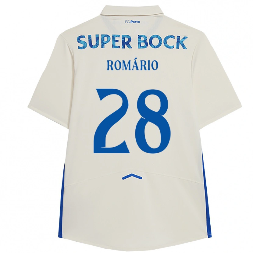 Danxen Damen Romário Baró #28 Weiß Blau Ausweichtrikot Trikot 2025/26 T-Shirt