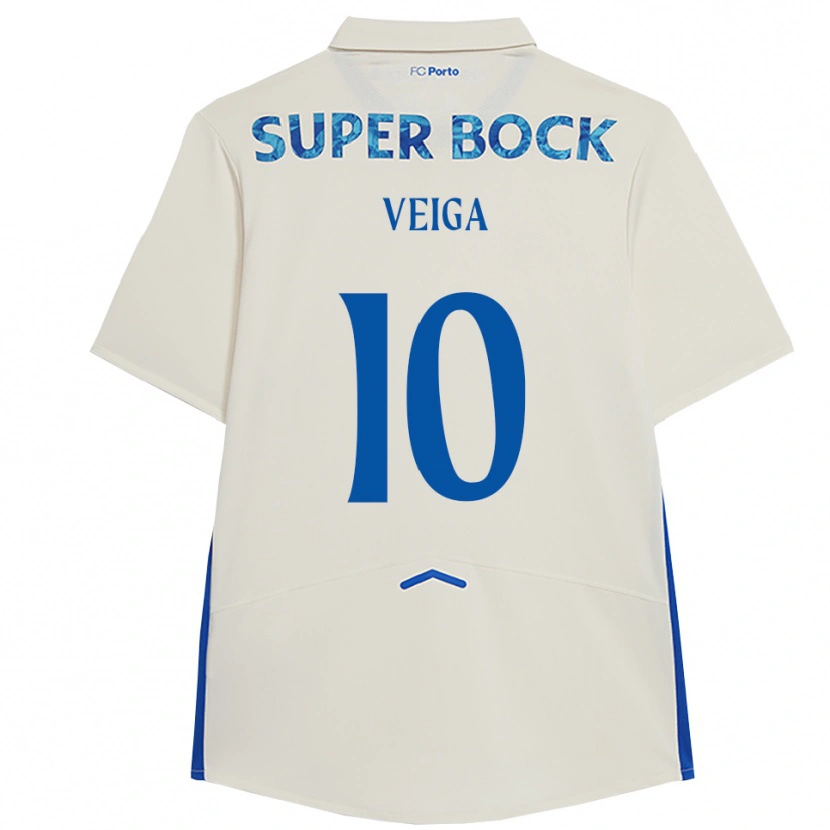 Danxen Damen Gabri Veiga #10 Weiß Blau Ausweichtrikot Trikot 2025/26 T-Shirt