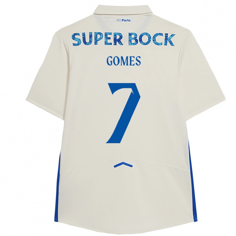 Danxen Damen William Gomes #7 Weiß Blau Ausweichtrikot Trikot 2025/26 T-Shirt