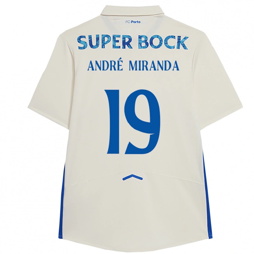 Danxen Damen André Miranda #19 Weiß Blau Ausweichtrikot Trikot 2025/26 T-Shirt