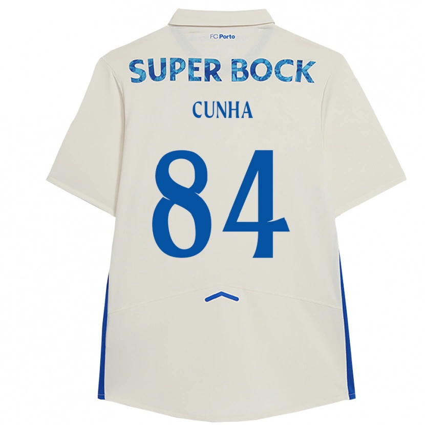 Danxen Damen Martim Cunha #84 Weiß Blau Ausweichtrikot Trikot 2025/26 T-Shirt
