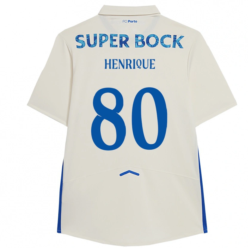 Danxen Damen Kaio Henrique #80 Weiß Blau Ausweichtrikot Trikot 2025/26 T-Shirt
