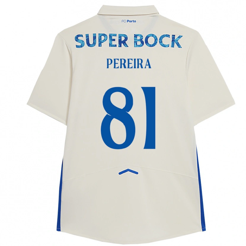 Danxen Damen Martim Pereira #81 Weiß Blau Ausweichtrikot Trikot 2025/26 T-Shirt