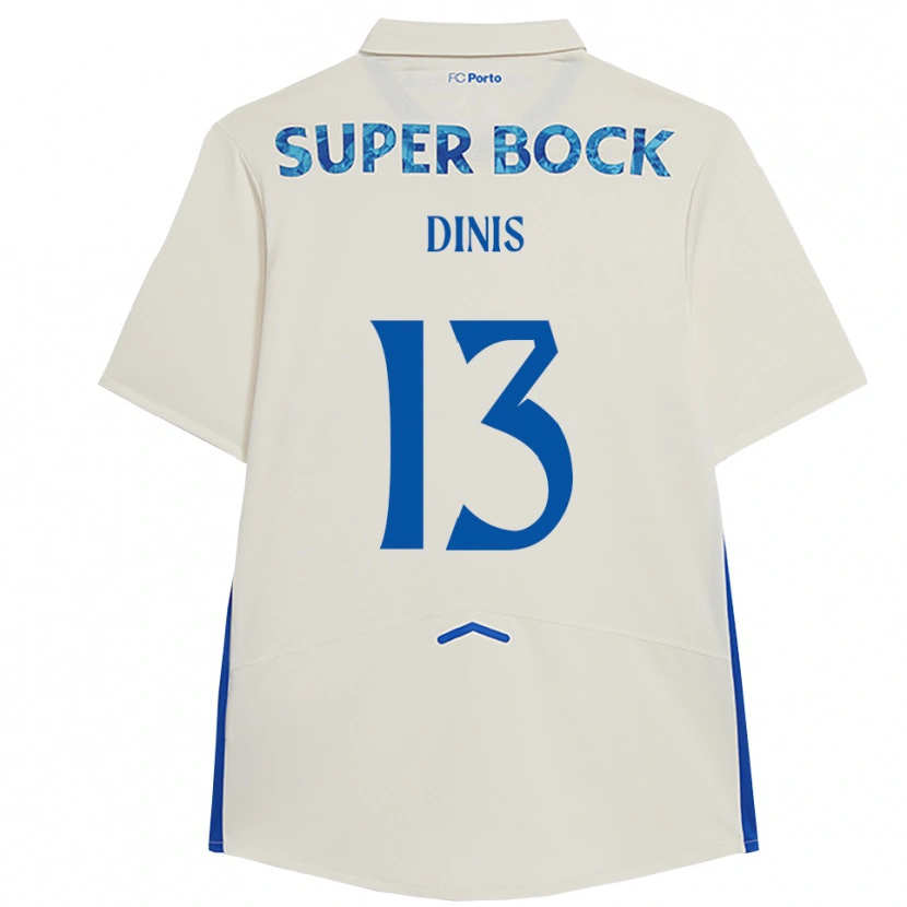Danxen Damen Vasco Dinis #13 Weiß Blau Ausweichtrikot Trikot 2025/26 T-Shirt