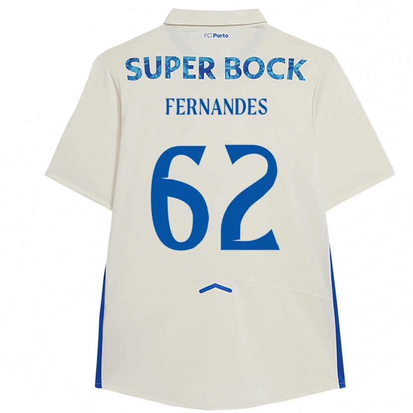 Danxen Damen Rodrigo Fernandes #62 Weiß Blau Ausweichtrikot Trikot 2025/26 T-Shirt