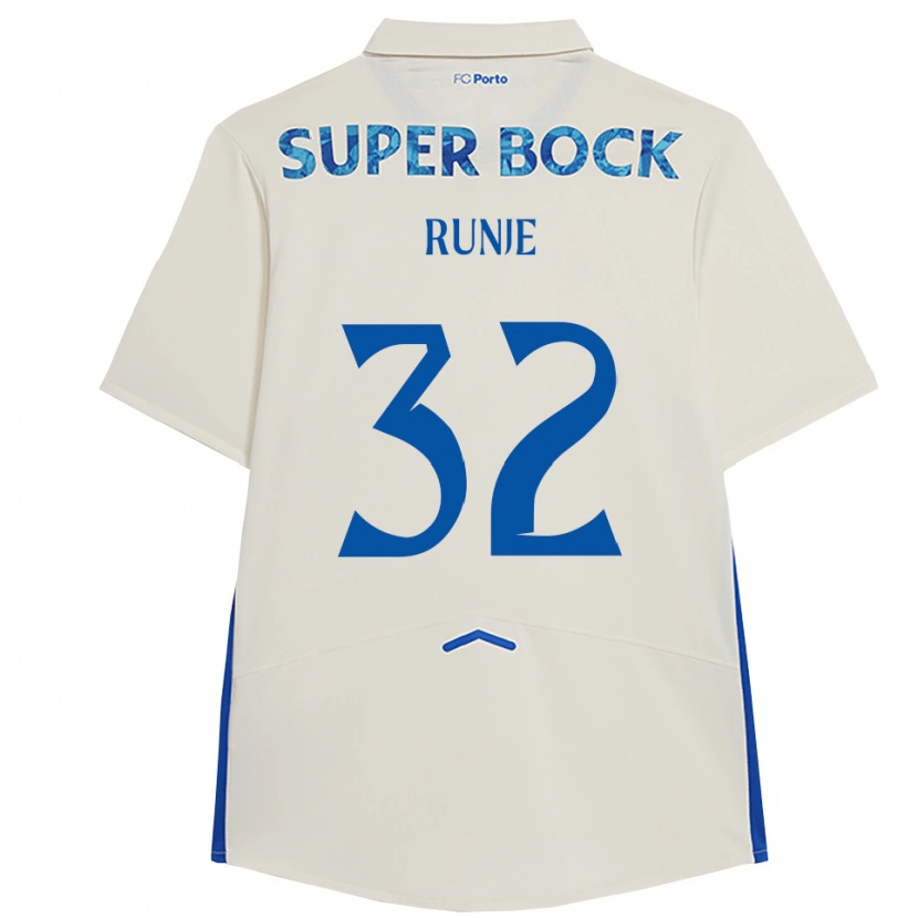 Danxen Damen Roko Runje #32 Weiß Blau Ausweichtrikot Trikot 2025/26 T-Shirt
