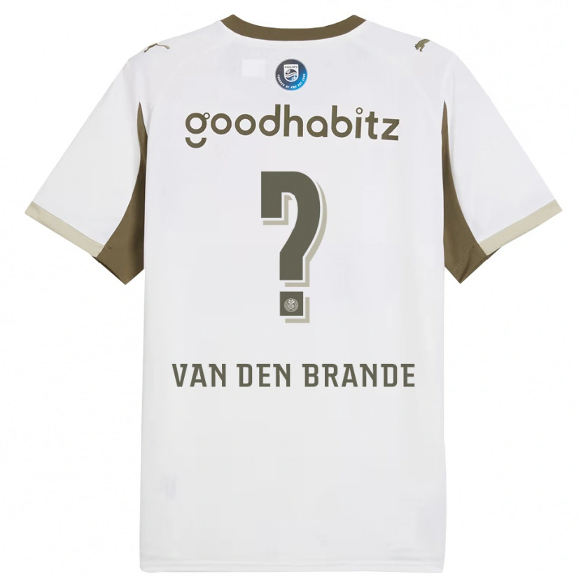 Danxen Damen Daan Van Den Brande #0 Weiß Grau Ausweichtrikot Trikot 2025/26 T-Shirt