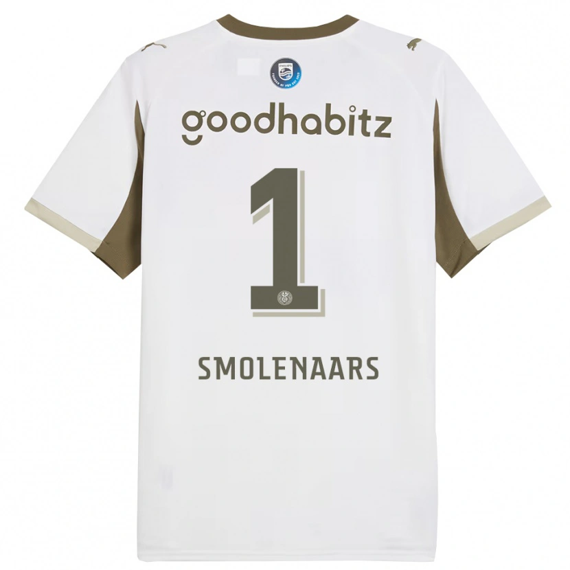 Danxen Damen Tijn Smolenaars #1 Weiß Grau Ausweichtrikot Trikot 2025/26 T-Shirt
