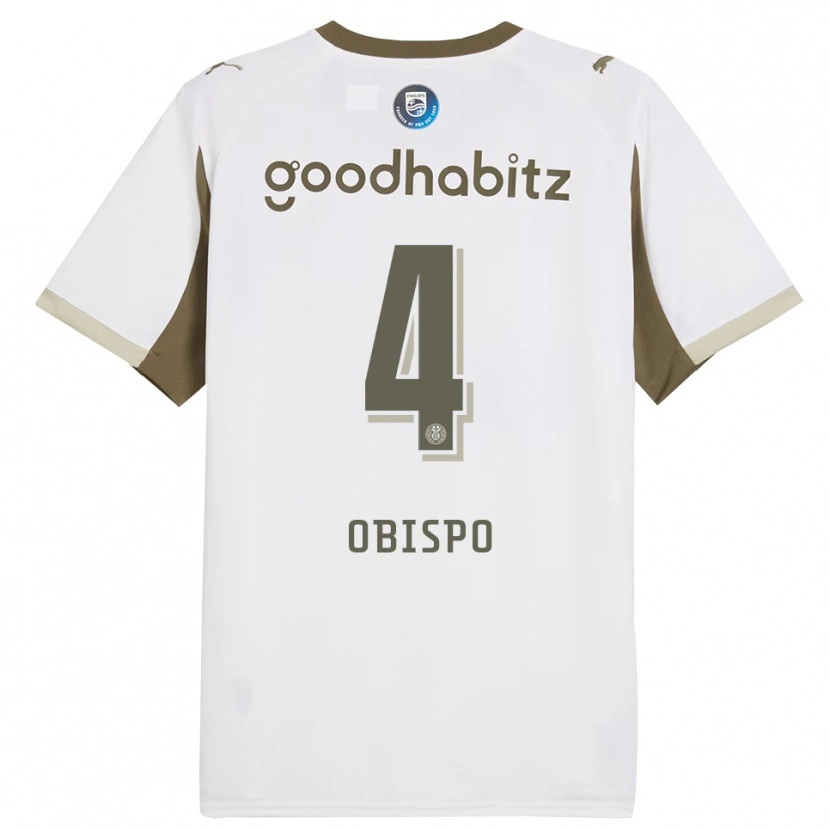 Danxen Damen Armando Obispo #4 Weiß Grau Ausweichtrikot Trikot 2025/26 T-Shirt