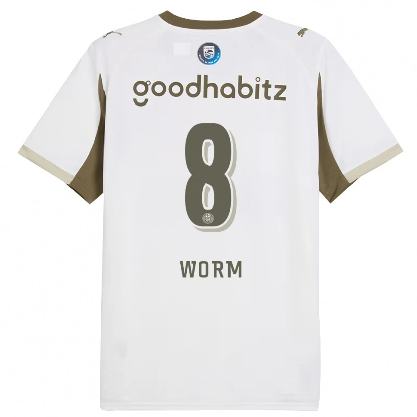 Danxen Damen Siri Worm #8 Weiß Grau Ausweichtrikot Trikot 2025/26 T-Shirt