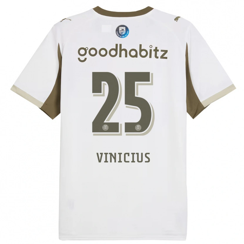 Danxen Damen Carlos Vinicius #25 Weiß Grau Ausweichtrikot Trikot 2025/26 T-Shirt