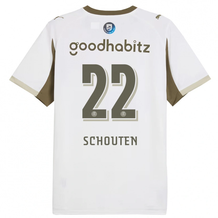 Danxen Damen Jerdy Schouten #22 Weiß Grau Ausweichtrikot Trikot 2025/26 T-Shirt
