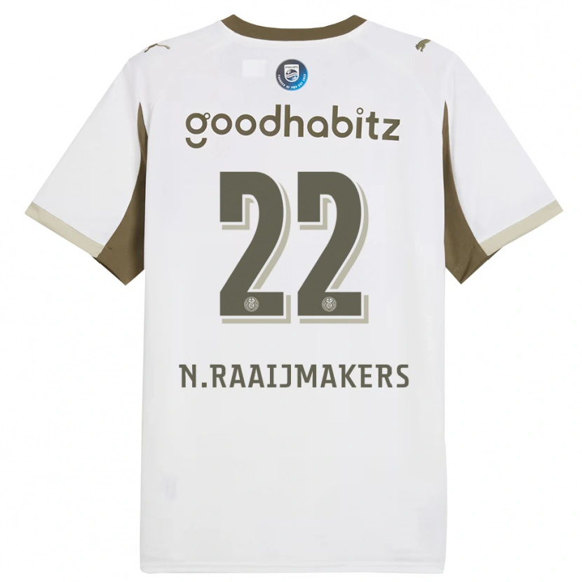 Danxen Damen Niels Raaijmakers #22 Weiß Grau Ausweichtrikot Trikot 2025/26 T-Shirt