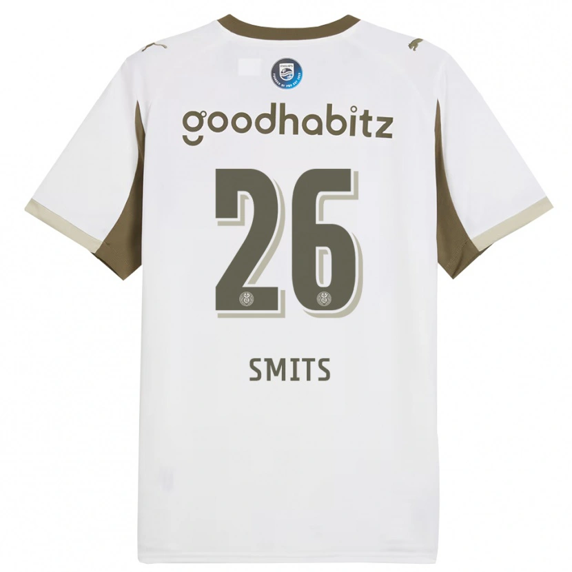 Danxen Damen Eef Smits #26 Weiß Grau Ausweichtrikot Trikot 2025/26 T-Shirt