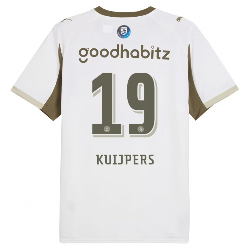 Danxen Damen Jeslynn Kuijpers #19 Weiß Grau Ausweichtrikot Trikot 2025/26 T-Shirt