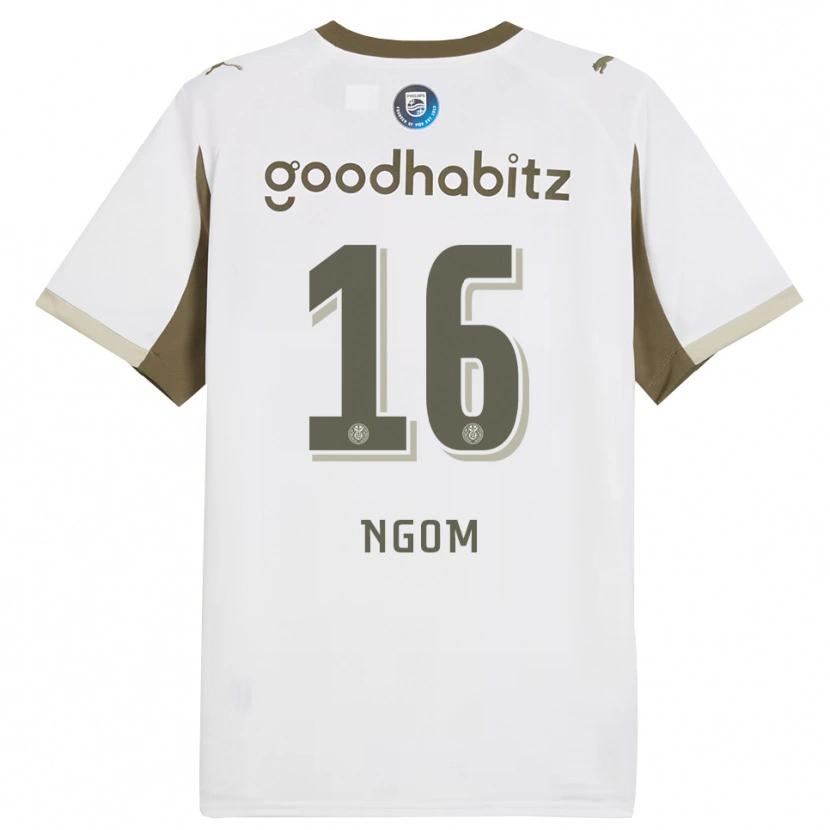 Danxen Damen Khadim Ngom #16 Weiß Grau Ausweichtrikot Trikot 2025/26 T-Shirt