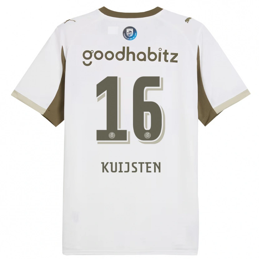 Danxen Damen Stijn Kuijsten #16 Weiß Grau Ausweichtrikot Trikot 2025/26 T-Shirt
