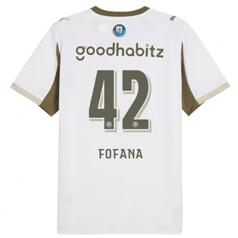 Danxen Damen Fode Fofana #42 Weiß Grau Ausweichtrikot Trikot 2025/26 T-Shirt