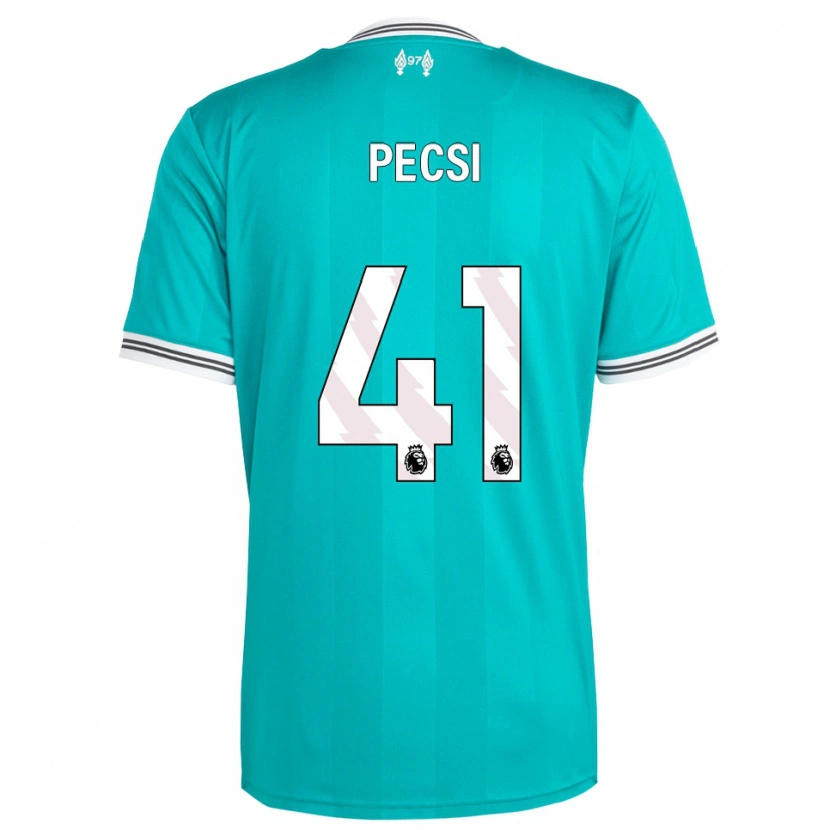 Danxen Damen Ármin Pécsi #41 Grün Weiß Ausweichtrikot Trikot 2025/26 T-Shirt