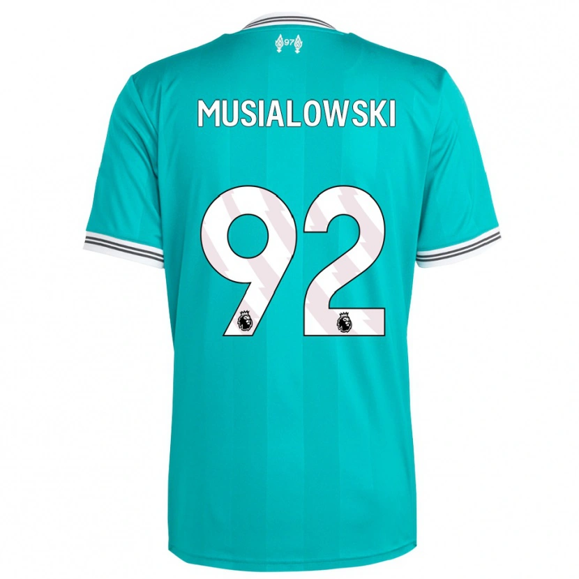 Danxen Damen Mateusz Musialowski #92 Grün Weiß Ausweichtrikot Trikot 2025/26 T-Shirt