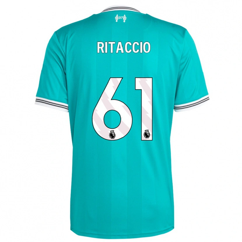 Danxen Damen Matteo Ritaccio #61 Grün Weiß Ausweichtrikot Trikot 2025/26 T-Shirt