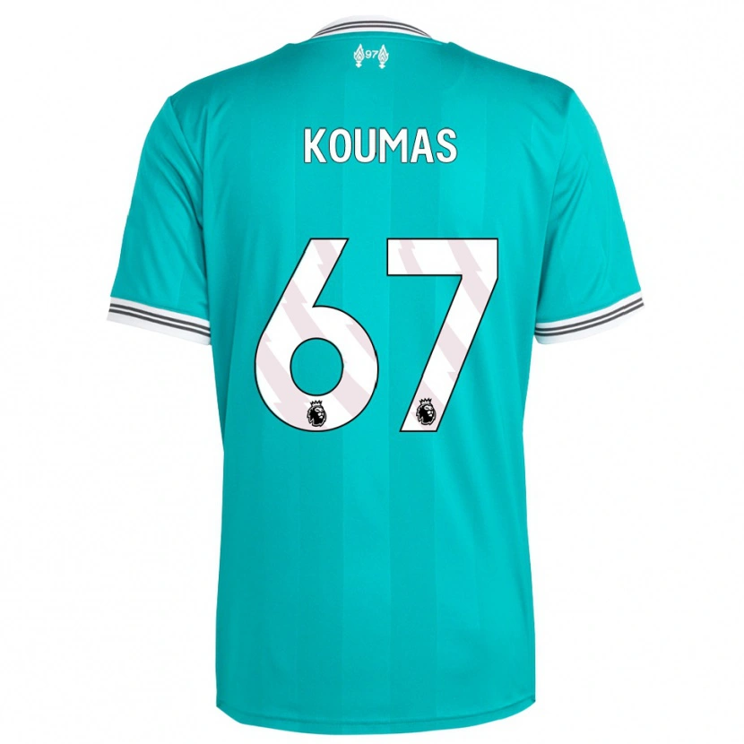 Danxen Damen Lewis Koumas #67 Grün Weiß Ausweichtrikot Trikot 2025/26 T-Shirt