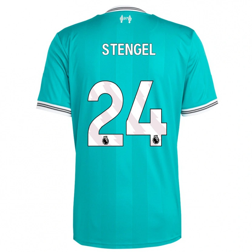 Danxen Damen Katie Stengel #24 Grün Weiß Ausweichtrikot Trikot 2025/26 T-Shirt
