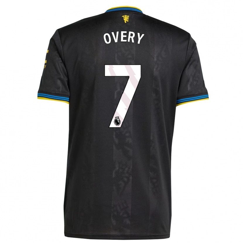 Danxen Damen James Overy #7 Schwarz Gelb Blau Ausweichtrikot Trikot 2025/26 T-Shirt