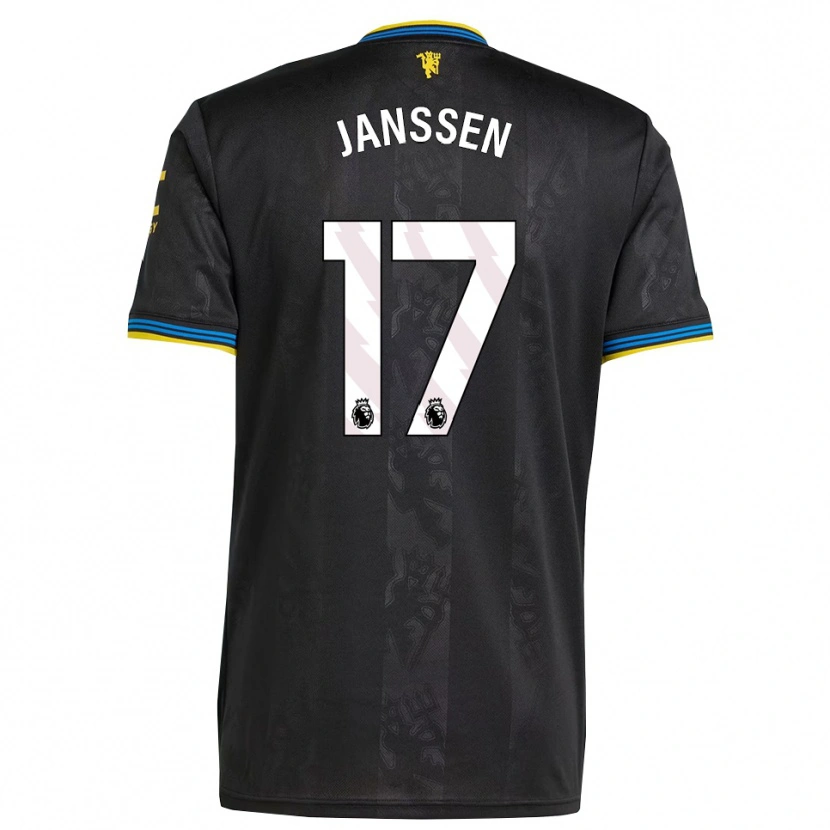 Danxen Damen Dominique Janssen #17 Schwarz Gelb Blau Ausweichtrikot Trikot 2025/26 T-Shirt