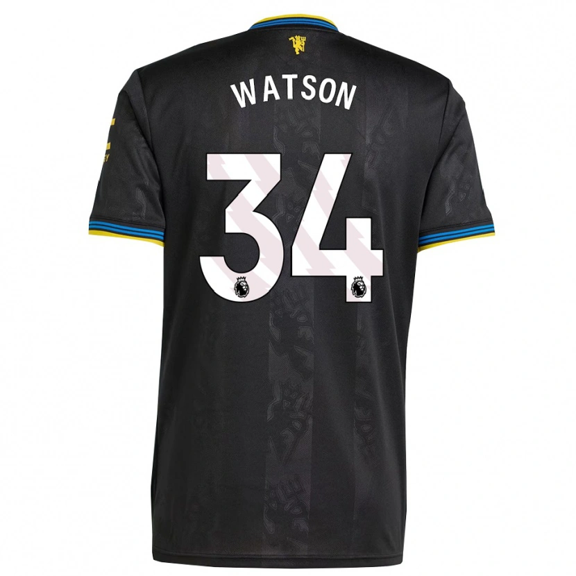 Danxen Damen Emma Watson #34 Schwarz Gelb Blau Ausweichtrikot Trikot 2025/26 T-Shirt