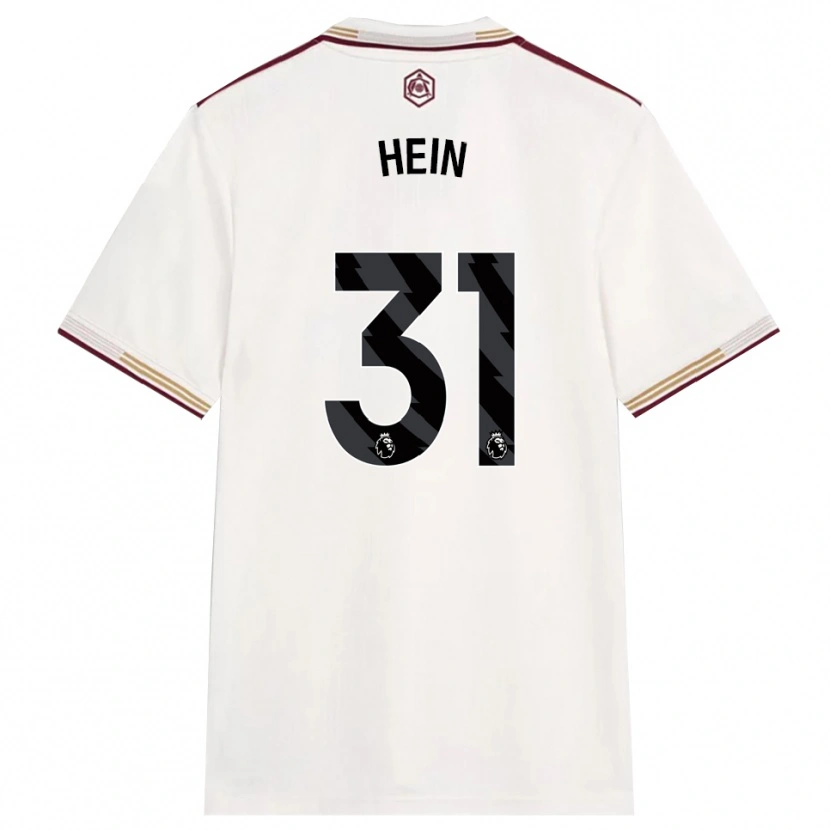 Danxen Damen Karl Hein #31 Creme Weiß Burgunderrot Ausweichtrikot Trikot 2025/26 T-Shirt