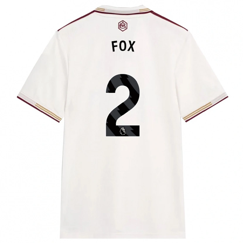 Danxen Damen Emily Fox #2 Creme Weiß Burgunderrot Ausweichtrikot Trikot 2025/26 T-Shirt