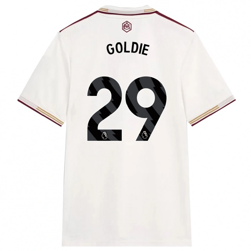 Danxen Damen Teyah Goldie #29 Creme Weiß Burgunderrot Ausweichtrikot Trikot 2025/26 T-Shirt