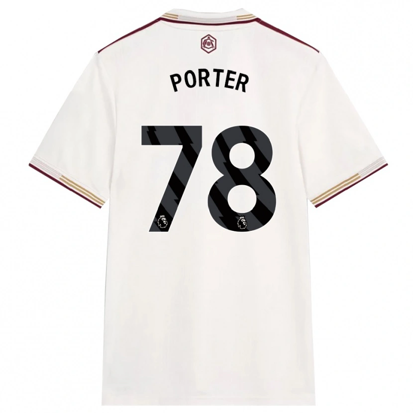 Danxen Damen Jack Porter #78 Creme Weiß Burgunderrot Ausweichtrikot Trikot 2025/26 T-Shirt