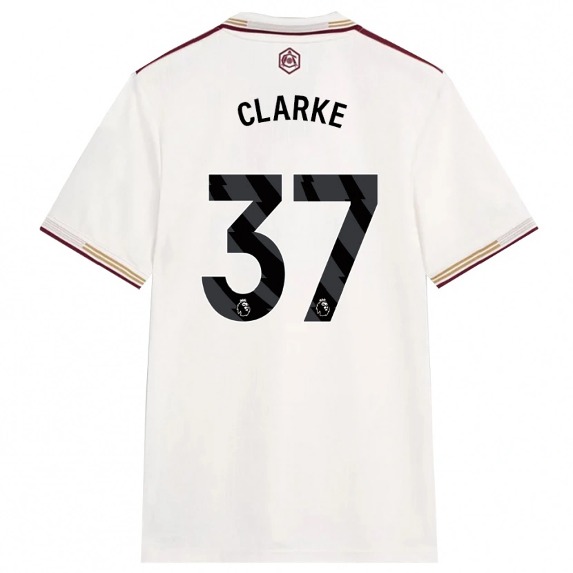 Danxen Damen Brayden Clarke #37 Creme Weiß Burgunderrot Ausweichtrikot Trikot 2025/26 T-Shirt