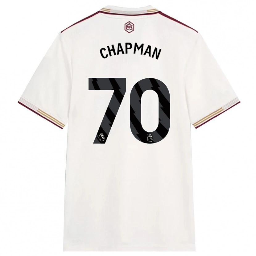 Danxen Damen Samuel Chapman #70 Creme Weiß Burgunderrot Ausweichtrikot Trikot 2025/26 T-Shirt