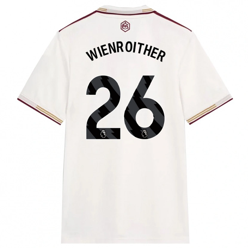 Danxen Damen Laura Wienroither #26 Creme Weiß Burgunderrot Ausweichtrikot Trikot 2025/26 T-Shirt