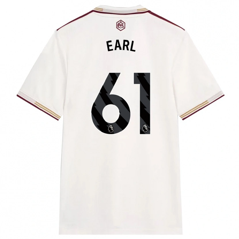Danxen Damen Madison Earl #61 Creme Weiß Burgunderrot Ausweichtrikot Trikot 2025/26 T-Shirt