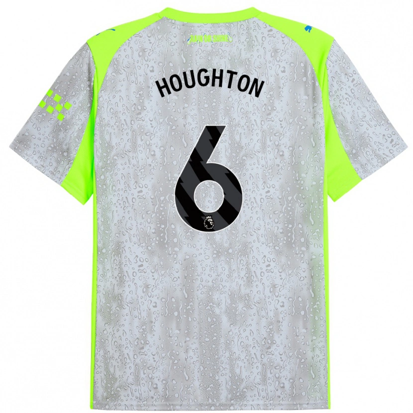 Danxen Damen Steph Houghton #6 Grau Gelb Ausweichtrikot Trikot 2025/26 T-Shirt