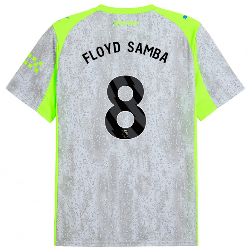 Danxen Damen Floyd Samba #8 Grau Gelb Ausweichtrikot Trikot 2025/26 T-Shirt