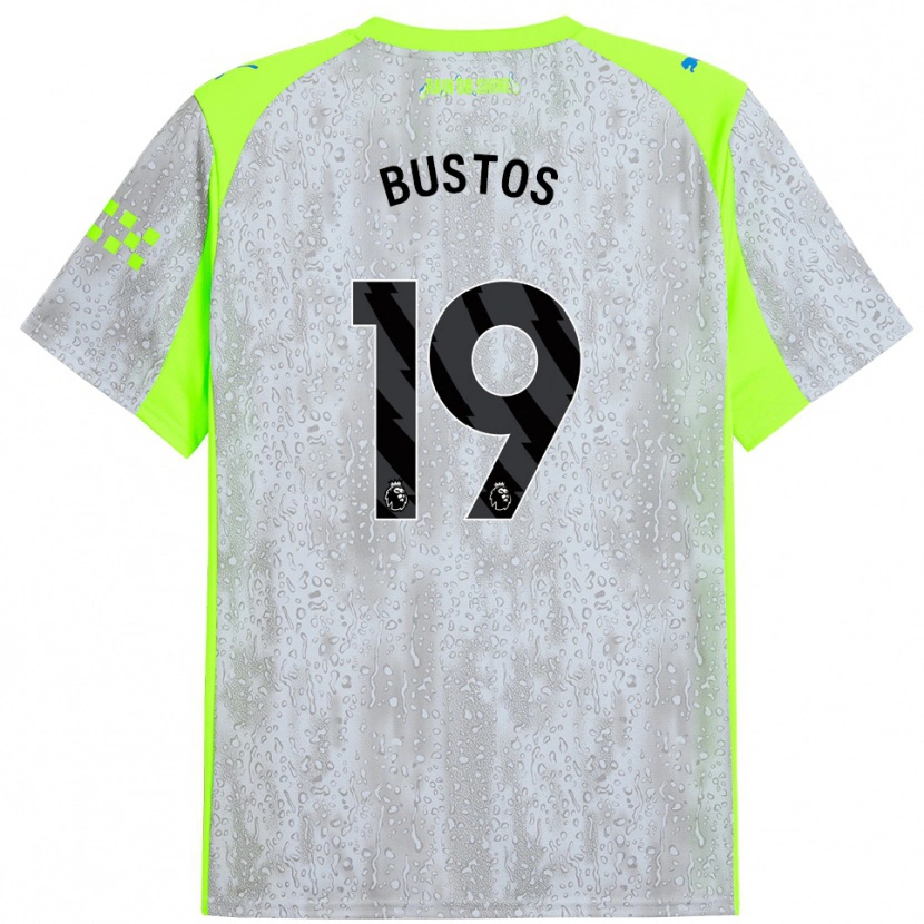 Danxen Damen Nahuel Bustos #19 Grau Gelb Ausweichtrikot Trikot 2025/26 T-Shirt