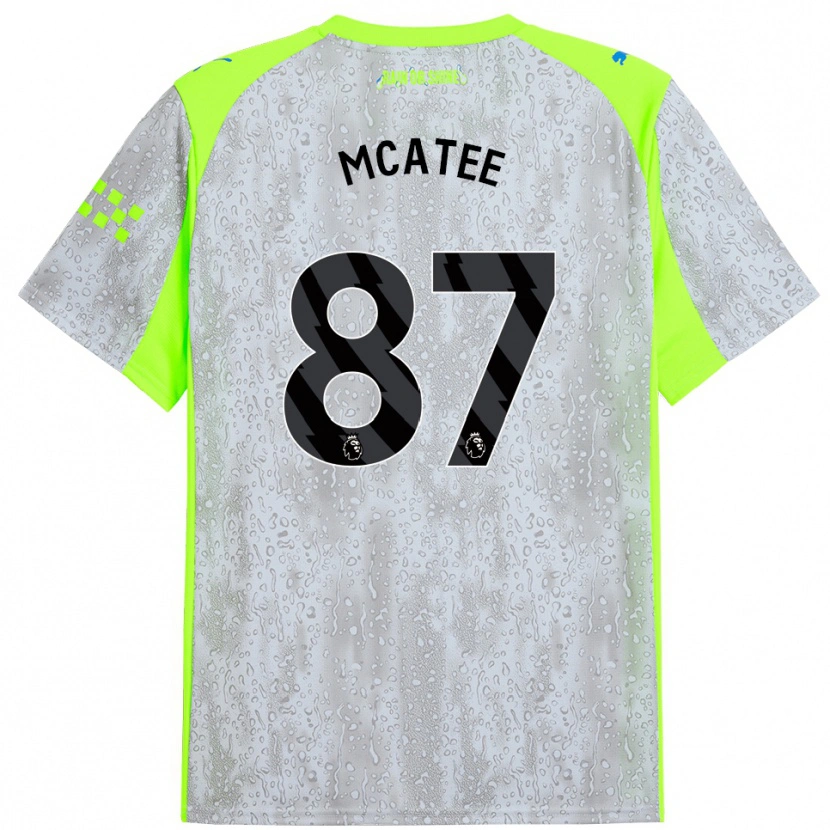 Danxen Damen James Mcatee #87 Grau Gelb Ausweichtrikot Trikot 2025/26 T-Shirt